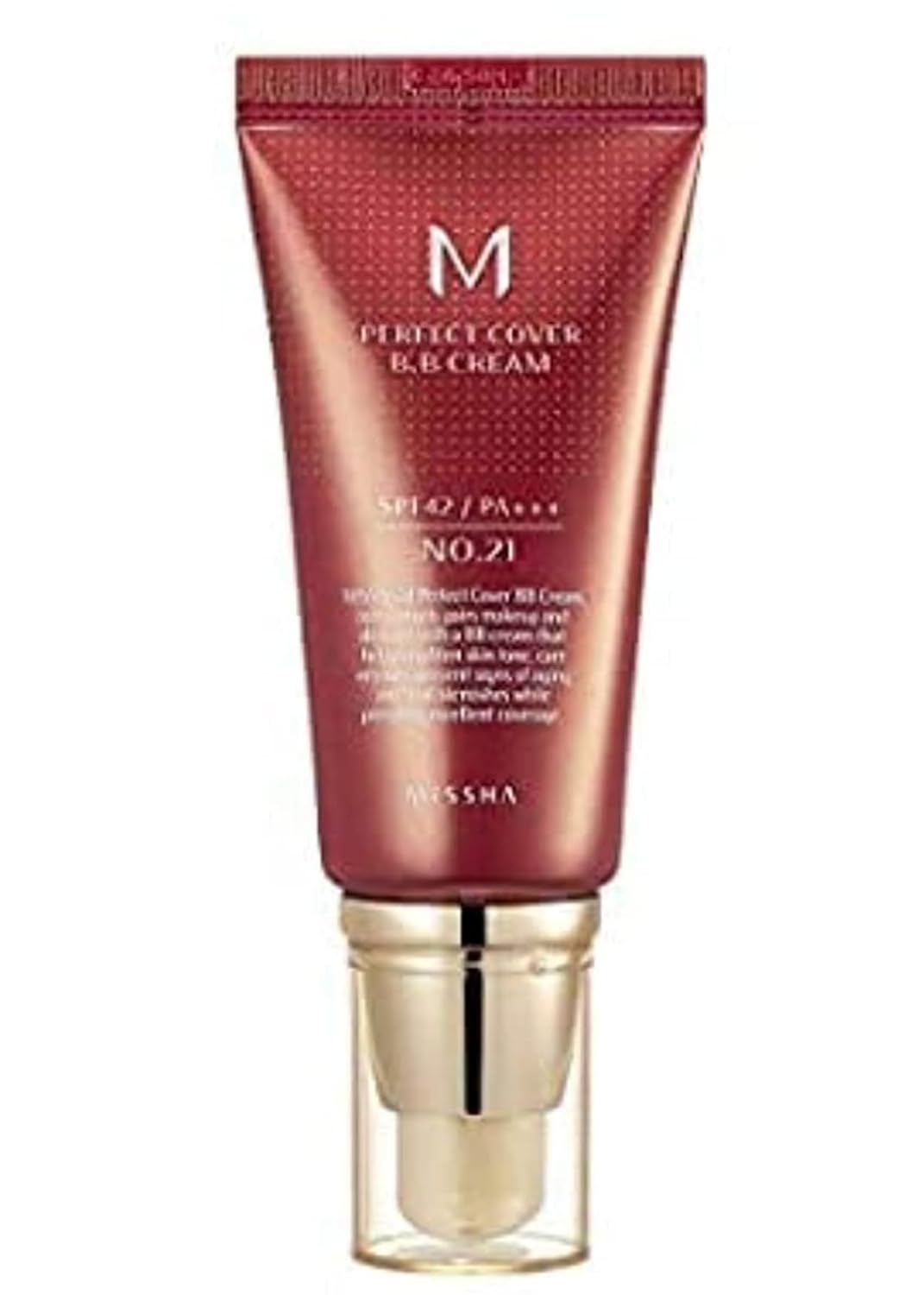 Missha M Perfect Cover Bb Cream Spf42 Pa+++, 21 Light Beige